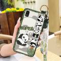Cartoon Phone Holder Phone Case For ZTE Blade L210 Waterproof Silicone Anti-dust panda Durable Cute protective Lanyard. 