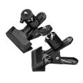 Multifunctional Photography Metal Clamp with Rotatable Ball Head for Cameras Tripods. 