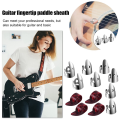 Adjustable Finger Thumb Picks Set Includes 24Pcs Stainless Steel Finger Picks 12Pcs Plastic Thumb Picks for Guitar Banjo. 