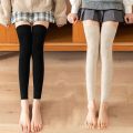 Boots Cover Winter Knee Pad For Female Long Tube Wool Thickened For Girl Knee Protector Knitted Foot Cover Women Leg Warmers Over Knee Socks Lolita Arm Sleeves. 