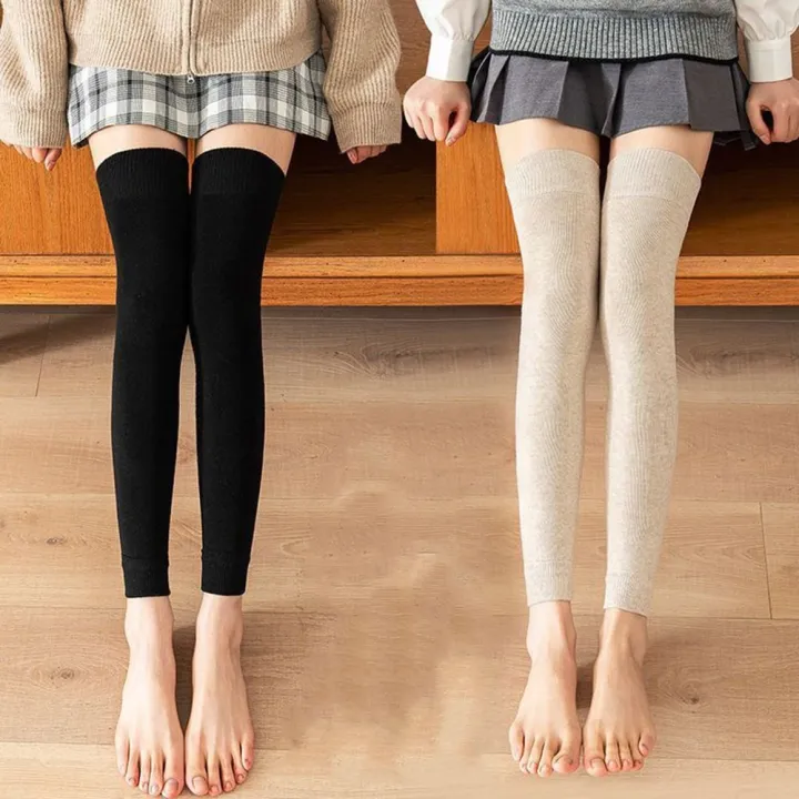 Boots%20Cover%20Winter%20Knee%20Pad%20For%20Female%20Long%20Tube%20Wool%20Thickened%20For%20Girl%20Knee%20Protector%20Knitted%20Foot%20Cover%20Women%20Leg%20Warmers%20Over%20Knee%20Socks%20Lolita%20Arm%20Sleeves%20-%20Image%205