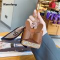 Wenefang Anrushide Fashion inlaid rabbit ears mini bag PU headphone bag For Airpods 2025 New 4 Pro 2 3 2and1Case universal Portable coin purse with keychain. 