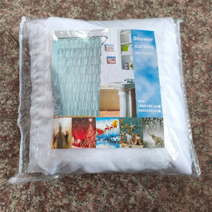 FORIDE%202X%20Ruffle%20Shower%20Curtain%20Home%20Decor%20Soft%20Polyester,%20Decorative%20Bathroom%20Accessories%20Great%20for%20Showers%20and%20Bathtubs%20-%20Image%204