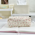 Chic Floral Pencil Case Student Girl Aesthetic Flower Pencil Bag Large Capacity Stationery Storage Bag School Supplies  AITENG. 