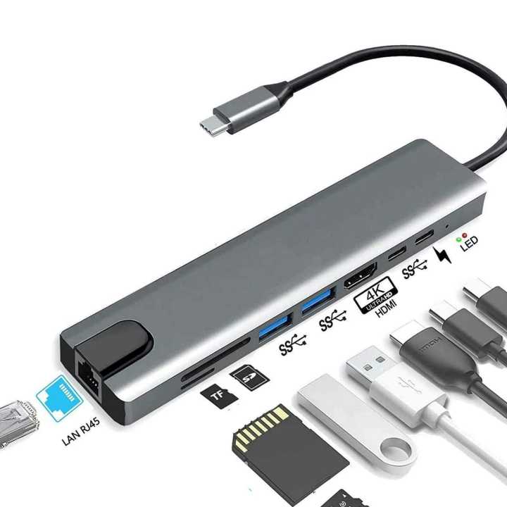8 in 1 USB Type C Hub