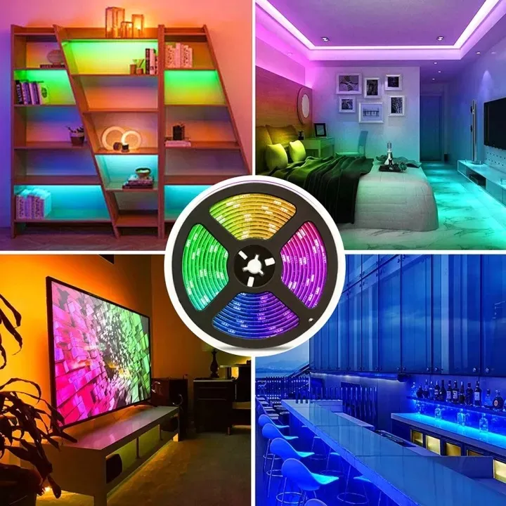 10 Meter 2835 Big Size SMD LED Premium RGB Led Strip with Free Adapter ...