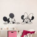 Discounts Funny Mickey Minnie Lover Wall Sticker Self Adhesive Lil Peep Wallpaper Stickers Vinyls Decals on Walls Children's Decoration 3D. 