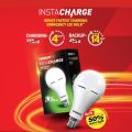 EVEREADY GIVE ME RED Instacharge Emergency LED 9W Bulb | Instant Charging in 4 Hours | 14 Hours Backup | Two Dimming Modes | "२ वर्षको वारेन्टी"50% More Light Output | CCT 6500K | CRI >80 | 4kV Surge Protection. 