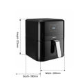 Glen Air Fryer, 6.0 Litre Digital Controls, 7 Pre Set Menu Timer, Temperature Control, 1500W -Black, 1 Year Warranty (SA-3042DBL). 
