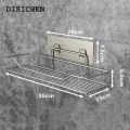 DISICHEN Sales promotion Stainless Steel Bathroom Storage Shower Shelf Punch-Free Kitchen Toilet Wall Hanging Rack Organizer Bathroom Corner Shelves Set. 