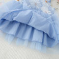 Summer New Baby Girls Dress Halter Bow Floral Mesh Shaggy A-line Dress Sweet Princess Dress Birthday Party Team Dress. 