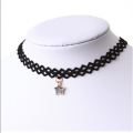 Handmade Velvet Lace Vintage Choker Necklace for Women Collar Torques Trendy Neck Jewelry Stretch Charm Gothic Punk Black Heart Strip Woman Party Accessories Clavicle Chain. 