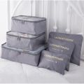 6 Piece Packing Cubes Set Travel Organzier Bag For Luggage | Luggage Organizer Portable Bag Set | Multipurpose 6 In 1 Travel Luggage Organizer Bag. 