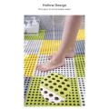 4pcs Non-slip Mosaic Mat Shower Bath Pad Pvc Massage Solid Color Suitable For Home, Bathroom And Toilet Longdurable And Safe Per 30*30 cm. 