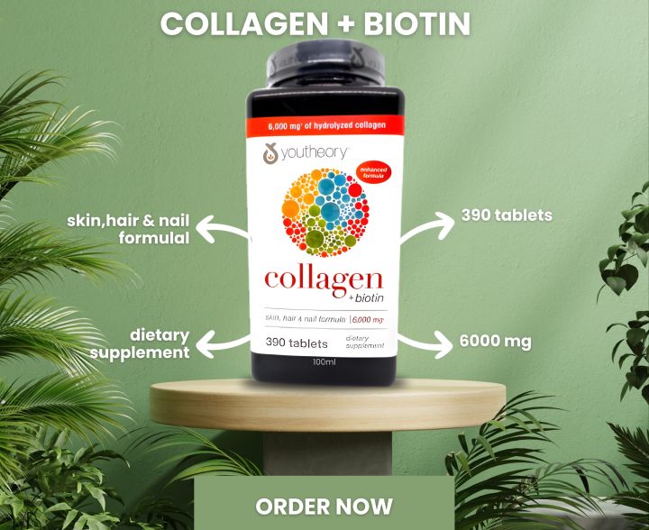 Youtheory Collagen + Biotin ,Hair ,Skin and Nail Formula