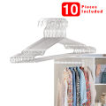 10-Pack Stainless Steel Clothes Hangers. 