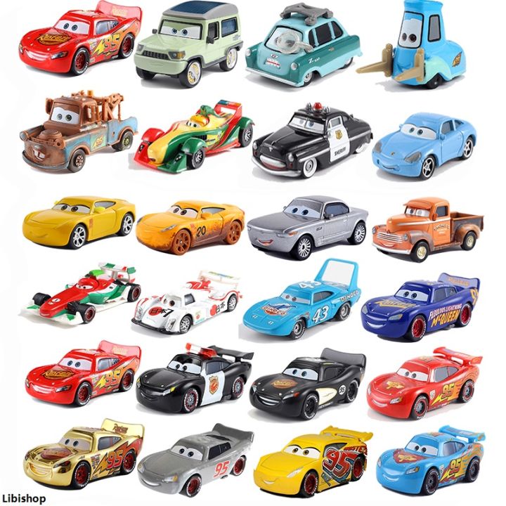 Libishop2025 Cars 2 Disney Pixar Car 3 Toy Lightning Mcqueen Original ...