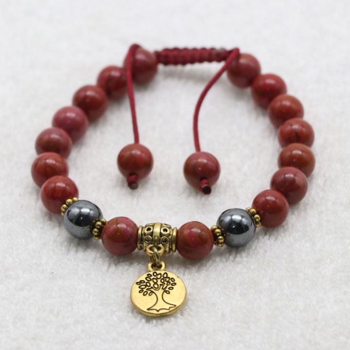 Red%20Jasper%20Stone%20Wrist%20Mala%20Bracelet%20with%20Hematite%20and%20Tibetan%20Mantra,%20Root%20Chakra%20Healing%20and%20Energy%20Balance%20-%20Image%207