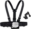 Chest Mount Harness Elastic Camera Vest Strap With 3 Way Adjustment. 