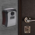 Smart Code Password Key Lock Box Storage Key Wall Mounted Key Safe Box Waterproof Outdoor Keybox 4 Digits Passwords FUHENG. 
