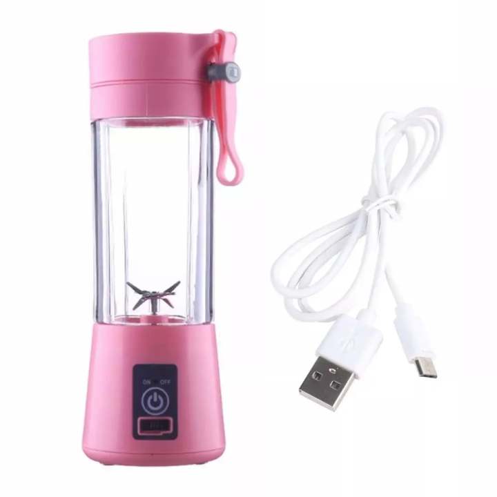 380Ml%206%20Blades%20Usb%20Rechargeable%20Portable%20Electric%20Fruit%20Juicer%20Smoothie%20Blender%20with%20Built%20in%20Power%20Bank%20-%20Image%203
