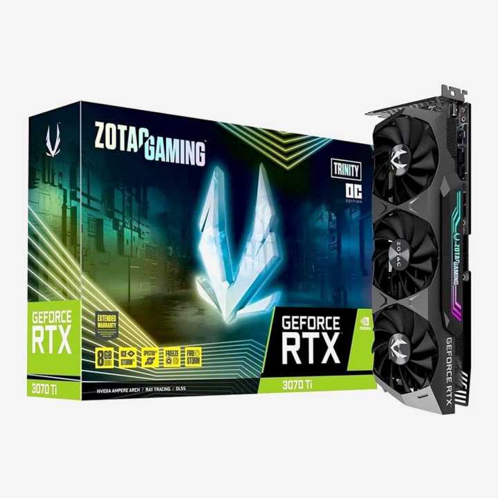 ZOTAC Gaming GeForce RTX™ 3070 Ti Trinity OC 8GB GDDR6X 256-bit 19 Gbps PCIE 4.0 Gaming Graphics Card