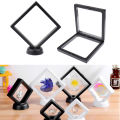 Square 3D Floating Jewelry Display Frame Holder Box Case w/ Stand Mystic. 