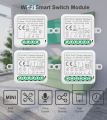 Smart WiFi Dimmer Switch,  Compatible, Light Control Module, Circuit Breaker Module 16A Switch with Power Monitor. 