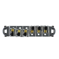 fasdaga 5X Chrome Metal Plated Roller Saddle Tune-O- Bridge for Style Electric Guitar Replacement. 