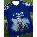 HOT 2025 Summer New Men's Printed Football Training Clothes T-shirt Fashion Fast-drying Sweat-absorbing Football Jersey Top Fashion. 