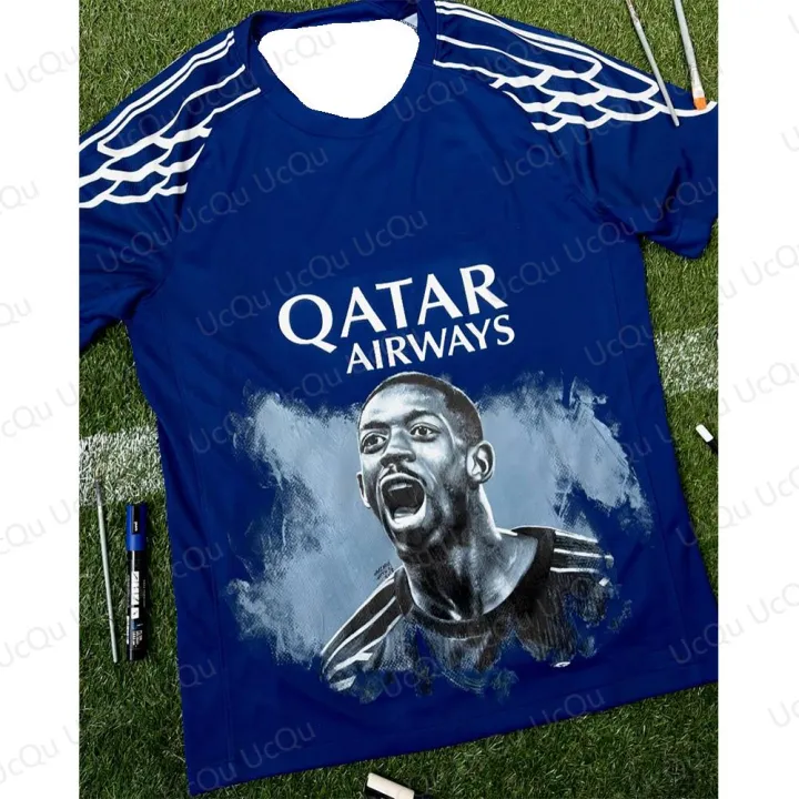 HOT%202025%20Summer%20New%20Men's%20Printed%20Football%20Training%20Clothes%20T-shirt%20Fashion%20Fast-drying%20Sweat-absorbing%20Football%20Jersey%20Top%20Fashion%20-%20Image%203