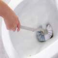 Plastic Curved Long Handled Creative No Dead Angle Soft-Bristled Toilet Cleaning Brush. 