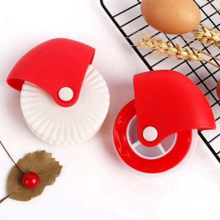 Pastry Wheel Cutter fundeal Pastry Wheel Decorator Beautiful Pie Crust Pastry Lattice Decoration Tools for Pies, Pasta, Puff Pastry or Fondant