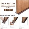 5 pc Door Bottom Sealing Strip/ Seal Guard for Home and Office. 