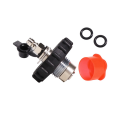 JAERBEE 2X New Scuba Diving Fill Station Copper 300Bar Din Valve with 8MM Quick Disconnect Male Plug,Black. 