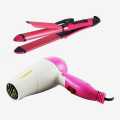Nova Nhs-800 Professional Hair Straightener And Curler With Dryer (Combo). 