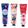 Sadoer Handcream Pack Of 3 in Strawberry , Blueberry and Grapefruit Hand Cream 30g Each. 