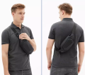 Cool Polyhedral Chest Bag For Men, Casual Cycling, Sports and Fitness Cross-body Bag, Portable Outdoor Waterproof Shoulder Bag. 