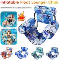 New Foldable Inflatable Pool Float Blow Up with Arm & Backrest Water Swimming Hammock Floating Bed Summer Beach. 