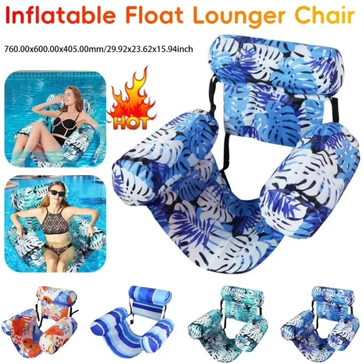 New%20Foldable%20Inflatable%20Pool%20Float%20Blow%20Up%20with%20Arm%20&%20Backrest%20Water%20Swimming%20Hammock%20Floating%20Bed%20Summer%20Beach%20-%20Image%204