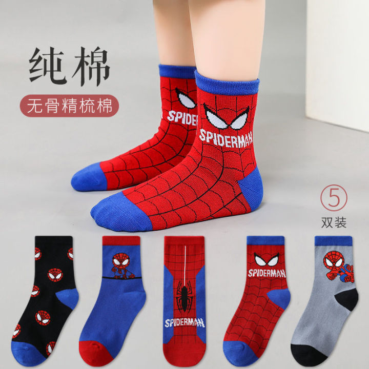 Huili%20Store2025%20Disney%20Baby%20Socks%20Spiderman%20Cartoon%20Anime%20Hero%20Cotton%20Boys%20Tube%20Socks%20Children%20Autumn%20Winter%20Socks%20Random%201pair%20-%20Image%202