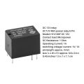 JAERBEE 20 PCS Mini Electronic Relay DC 12V. 