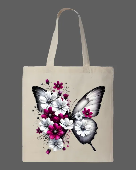Floral%20Butterfly%20Graphic%20Printed%20%20Tote%20Bag%20%E2%80%93%20Eco-Friendly%20Cotton%20Shoulder%20Shopping%20Bag-White,%20Black%20-%20Image%202