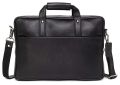WILDHORN Nepal® Top Grain Leather 16 inch Laptop Messenger Bag for Men with Adjustable Strap (MB 547 BLACK). 