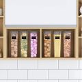 Airtight Tall Food Storage Container Set, 2Pcs 2.8L Spaghetti Containers for Pantry Organization and Storage. 