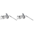 ARELENE 2X Drum Clamp Metal Drum Stand Extension Clip Rod Connecting Bracket Clip Percussion Drum Accessories Instruments. 