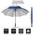 Big Size 8 Ribs Heavy-Duty Windproof, Waterproof Straight Auto Open Large Umbrella. 