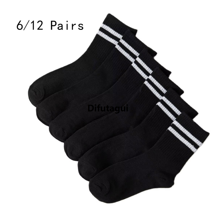 Difutagui%20And%20pop%20bands,%20black%20stockings%20executive%20men/6%20specials%2012%20pairs%20Fashion%20midi%20suit,%20pure%20and%20white%20parallel%20bars%20sweat%20absorbent%20-%20Image%203