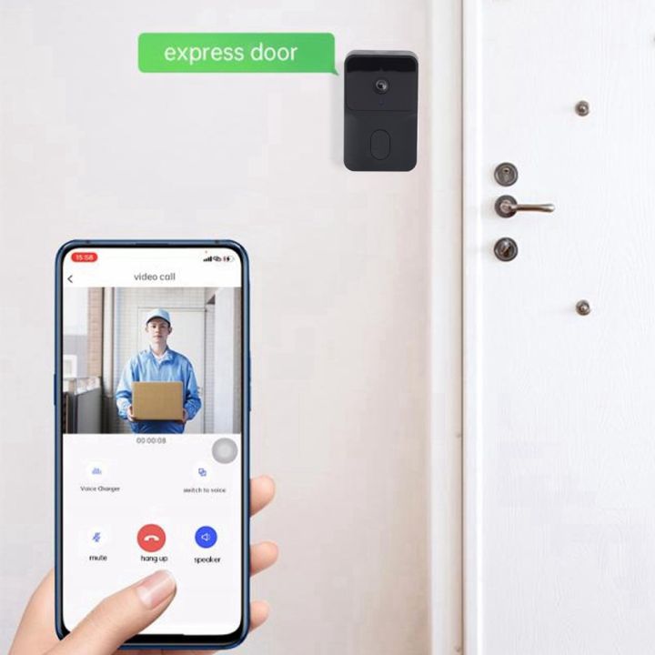ARELENE%20Tuya%20Smart%20Doorbell%20with%20HD%20Night%20Vision%20WIFI%202-Way%20Intercom%20Real-Time%20Viewing%20for%20Home%20Security%20System%20Black%20-%20Image%203
