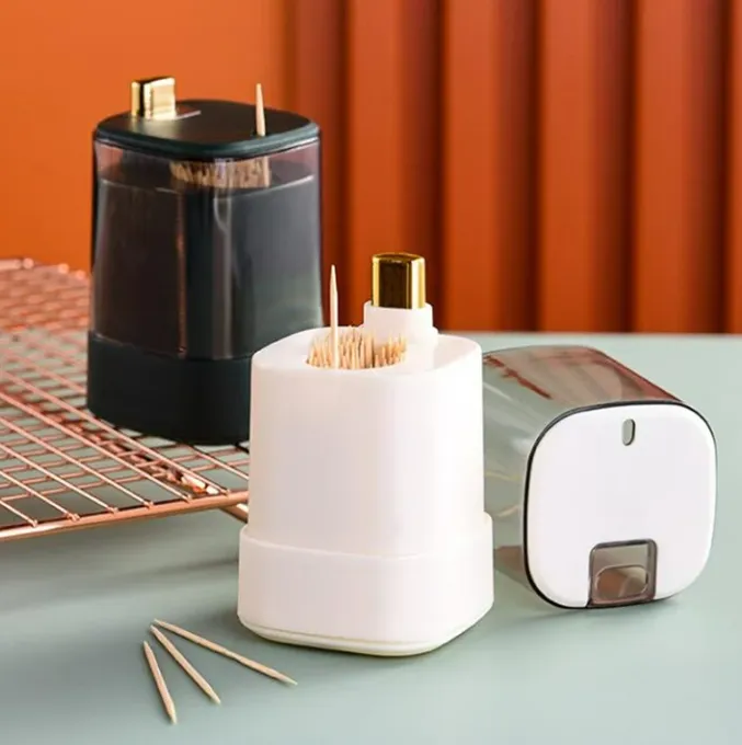 Distributeur Automatique De Cure-dents - Design Pop-up, Pratique Et Hygiénique | Lot De 2